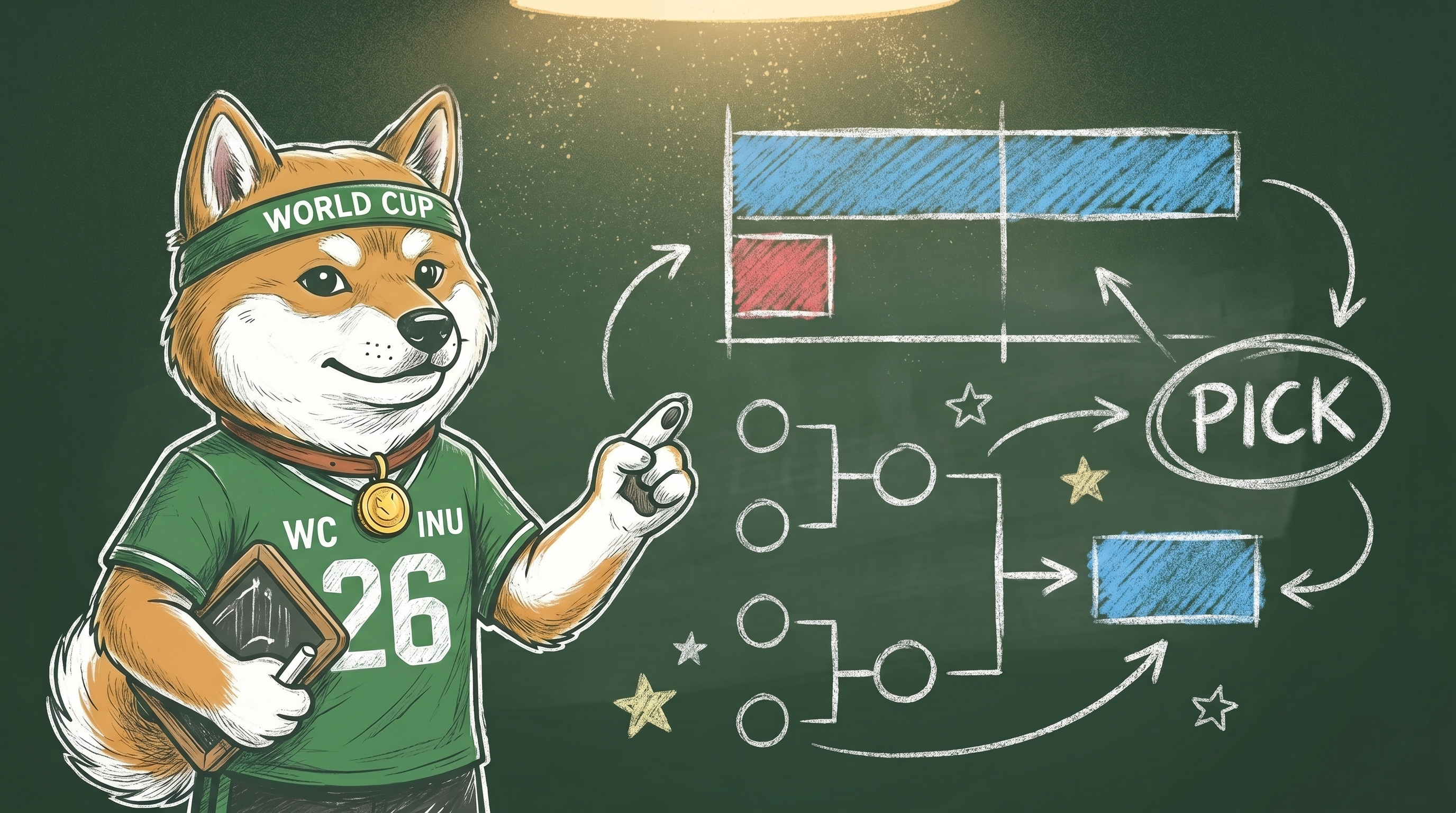 WCINU's Pick of the Day predictions chalkboard